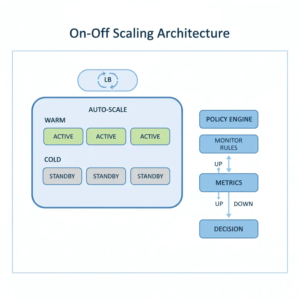 On-Off Scaling Architecture - System Architecture Diagram