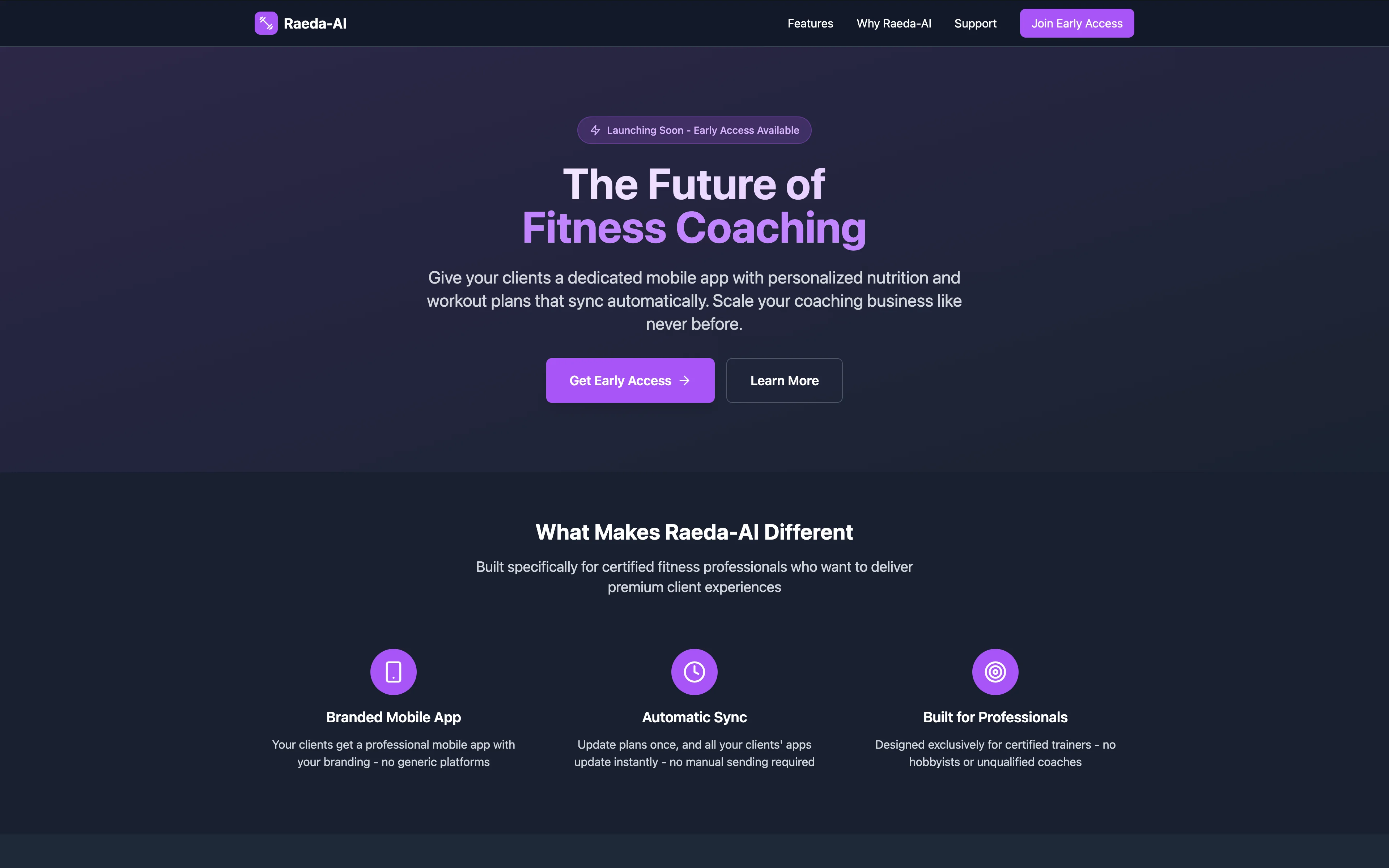 Raeda AI: Comprehensive Fitness & Nutrition Platform